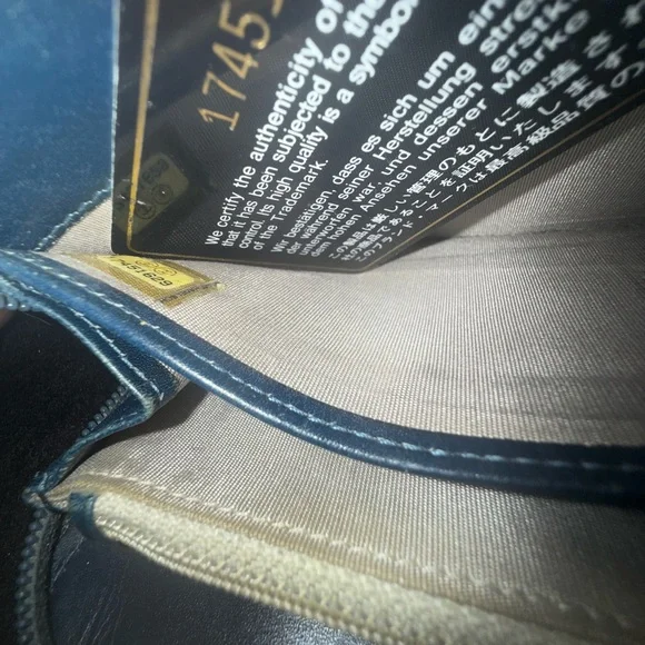 EUC! CHANEL - Blue Caviar Leather CC Timeless Zip Around Organizer Wallet - Picture 7 of 16